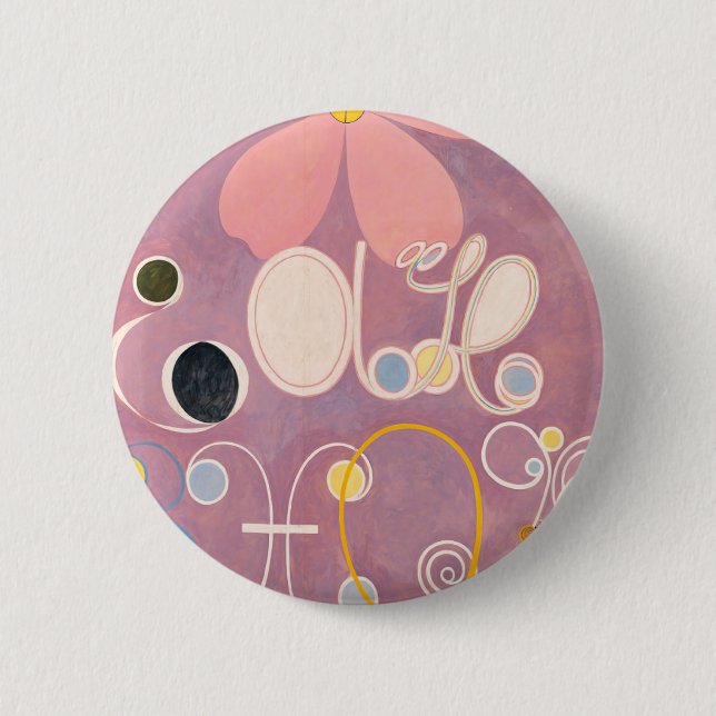Hilma af Klint The Ten Largest No.5 Knapp (Framsida)