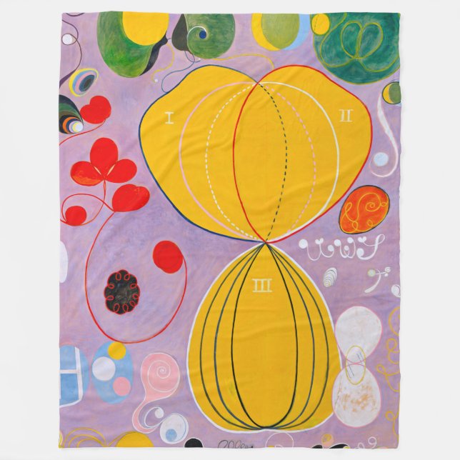 Hilma af Klint - The Ten Largest No 7 Fleecefilt (Framsidan)