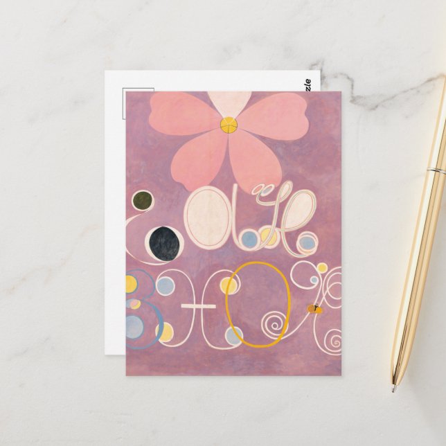 Hilma Af Klint, The Ten Largest nr 5, Abstrakt kon Vykort (Fram/Back In Situ)