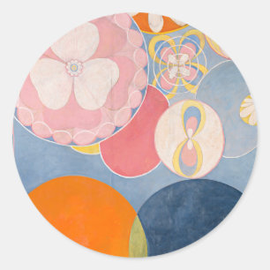 Hilma af Klint The Ten Largest Runt Klistermärke