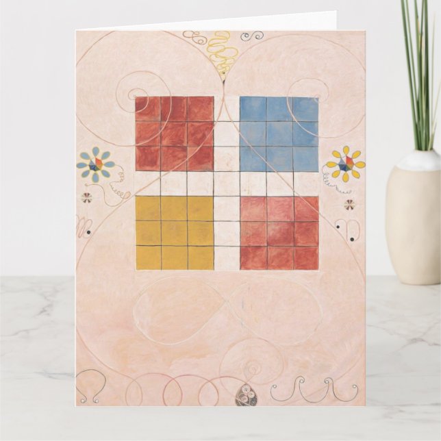 Hilma Af Klint, The Ten störst No10, Abstrakt Art Kort (Framsida)