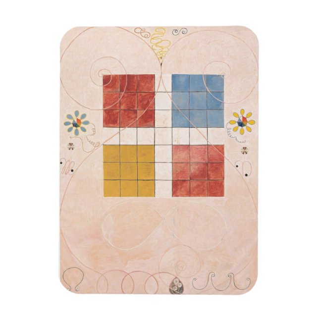 Hilma Af Klint, The Ten störst No10, Abstrakt Art Magnet (Vertikal)