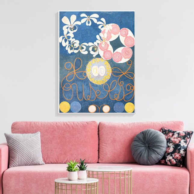 Hilma Af Klint, The Ten störst No1, Abstrakt Art Canvastryck (Insitu (Vardagsrum))