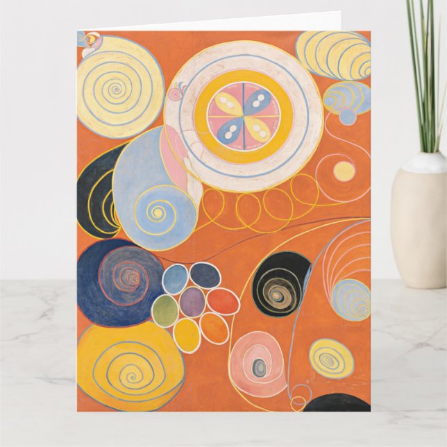 Hilma Af Klint, The Ten störst No3, Abstrakt Art Kort (Framsida)