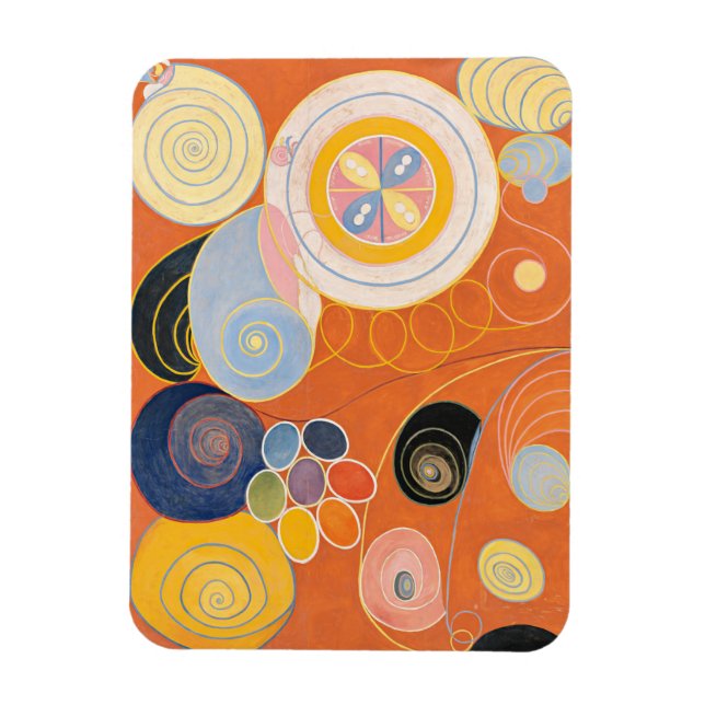 Hilma Af Klint, The Ten störst No3, Abstrakt Art Magnet (Vertikal)