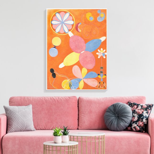 Hilma Af Klint, The Ten störst No4, Abstrakt Art Canvastryck (Insitu (Vardagsrum))