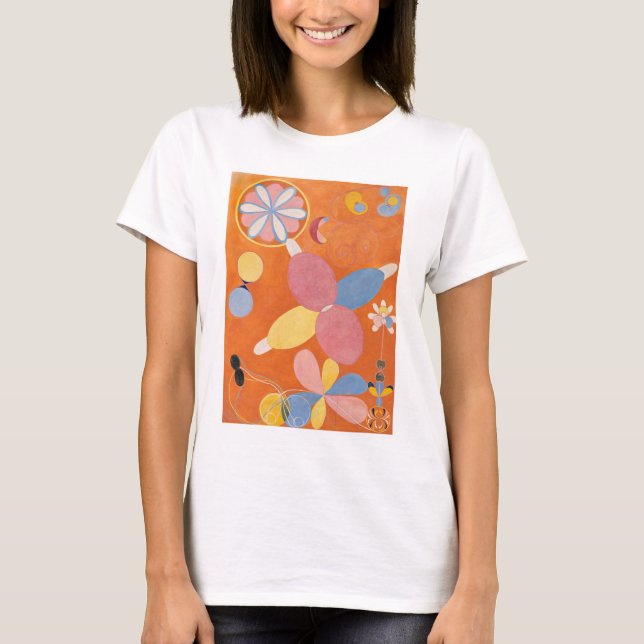 Hilma Af Klint, The Ten störst No4, Abstrakt Art T Shirt (Framsida)