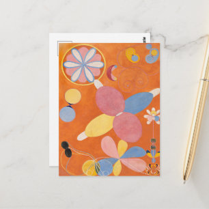 Hilma Af Klint, The Ten störst No4, Abstrakt Art Vykort