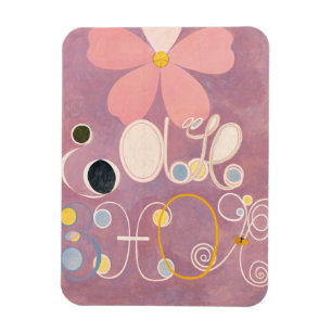 Hilma Af Klint, The Ten störst No5, Abstrakt Art Magnet