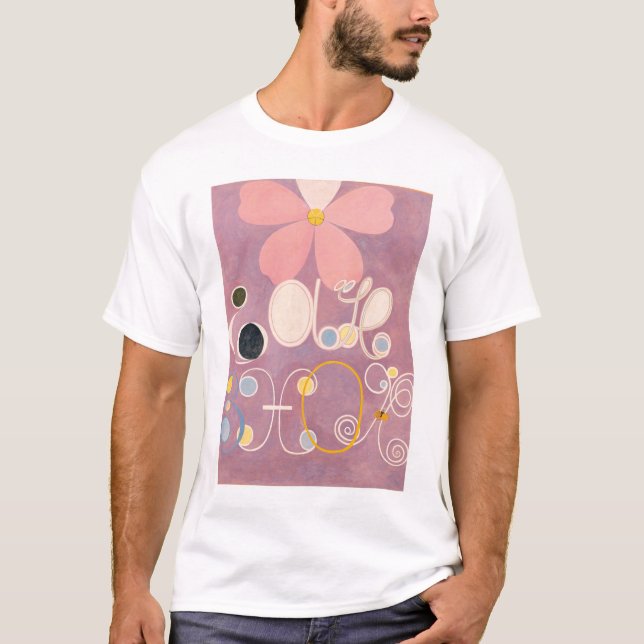 Hilma Af Klint, The Ten störst No5, Abstrakt Art T Shirt (Framsida)