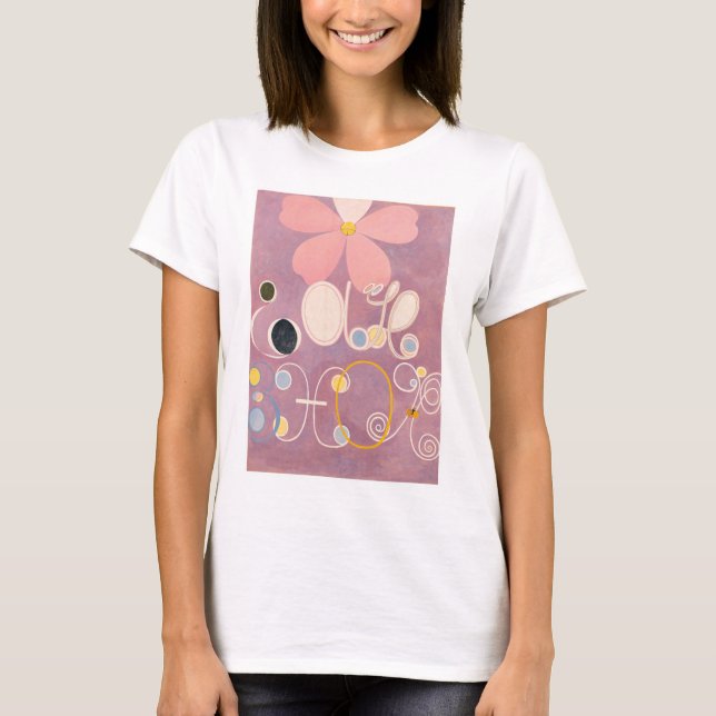 Hilma Af Klint, The Ten störst No5, Abstrakt Art T Shirt (Framsida)