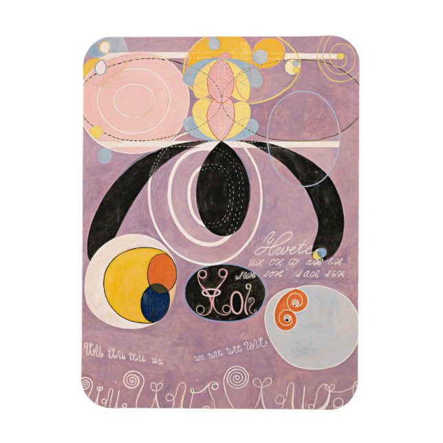 Hilma Af Klint, The Ten störst No6, Abstrakt Art Magnet (Vertikal)