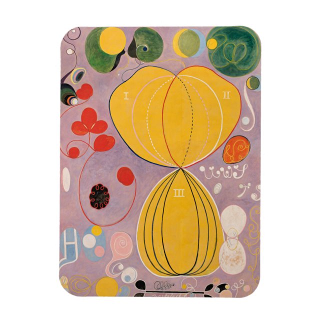 Hilma Af Klint, The Ten störst No7, Abstrakt Art Magnet (Vertikal)