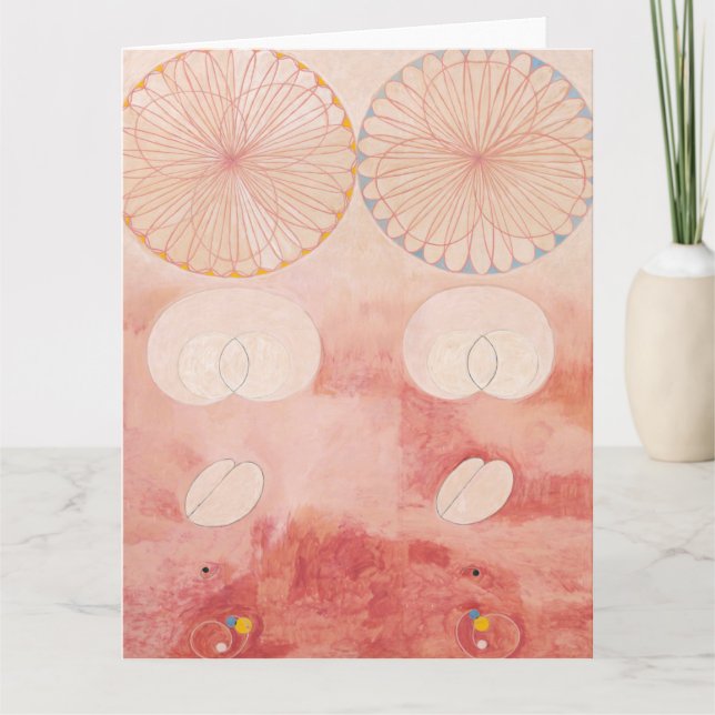 Hilma Af Klint, The Ten störst No9, Abstrakt Art Kort (Framsida)