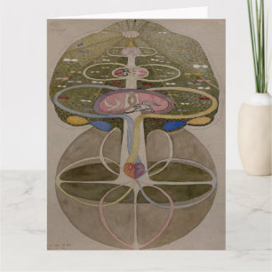 Hilma Af Klint, Träd of Knowledge No1 Abstrakt Art Kort
