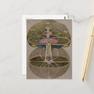 Hilma Af Klint, Träd of Knowledge No1 Abstrakt Art Vykort