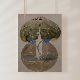 Hilma Af Klint, Träd of Knowledge No2 Abstrakt Art Fototryck