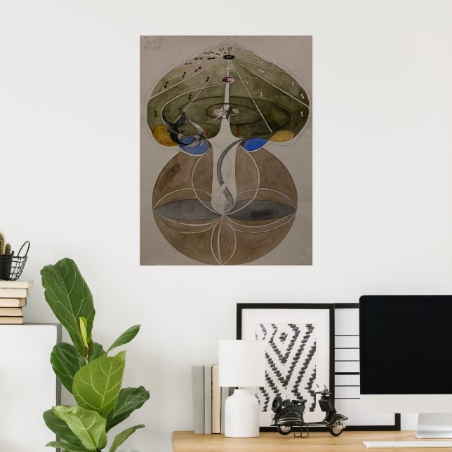Hilma Af Klint, Träd of Knowledge No2 Abstrakt Art Poster (Hemmakontoret)