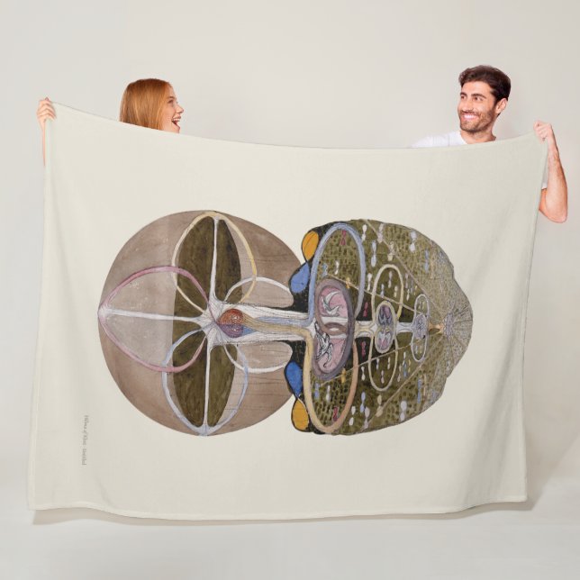 Hilma af Klint - Träd of Knowledge, No 1 Fleecefilt (På plats)