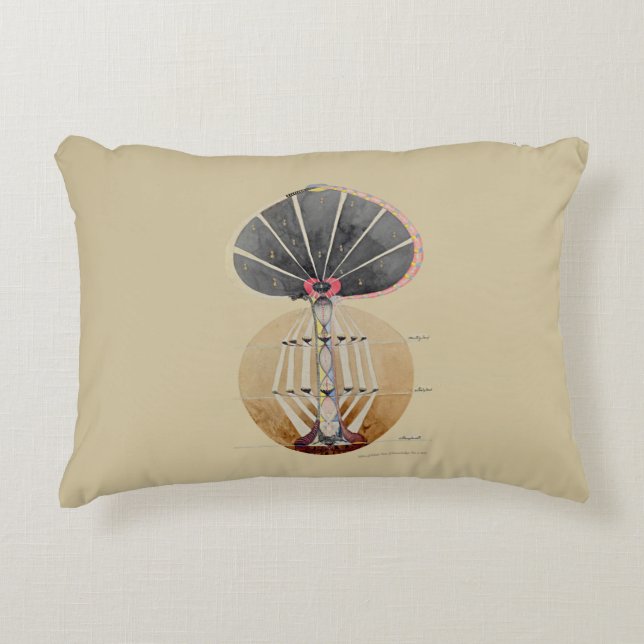 Hilma af Klint - Träd of Knowledge, No. 3 Prydnadskudde (Framsidan)