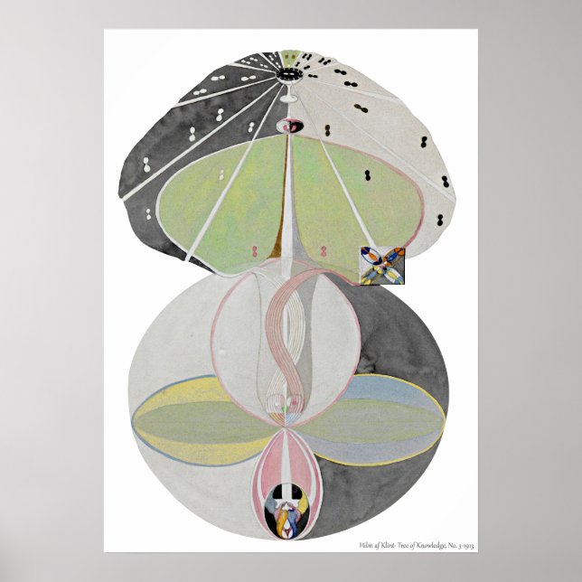 Hilma af Klint - Träd of Knowledge, No 5 Poster (Framsidan)