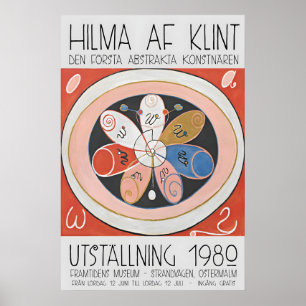Hilma Af Klint Utställning Affisch Abstrakt Konst