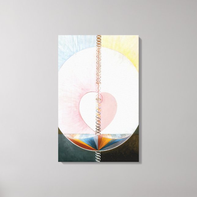 Hilma af Klint - VAD EN HUMAN BEING ÄR 1910 Canvastryck (Framsida)