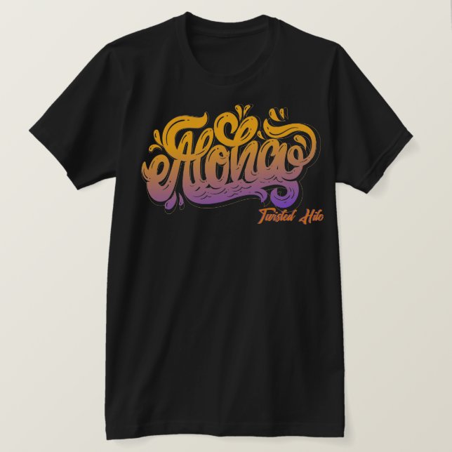 HILO ALOHA MULTIFLORED MED TVÅT HILO T SHIRT (Design framsida)