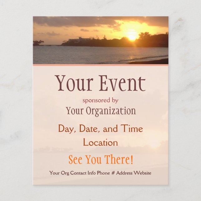 Hilo Dawn Event Flyers (Framsidan)