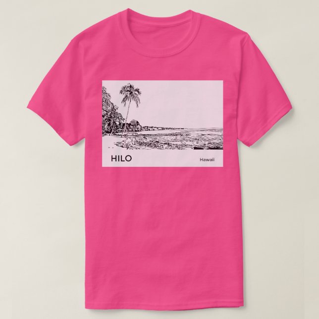 Hilo Hawaii TShirt T Shirt (Design framsida)