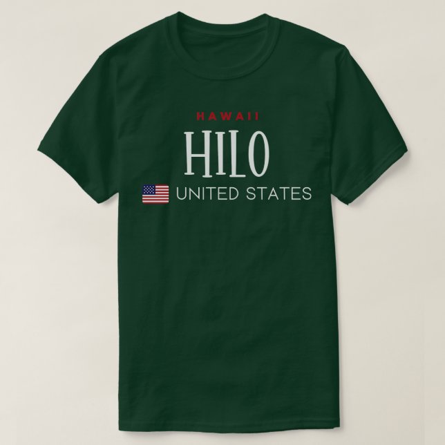 Hilo Hawaii United Stater TShirt 1 T Shirt (Design framsida)