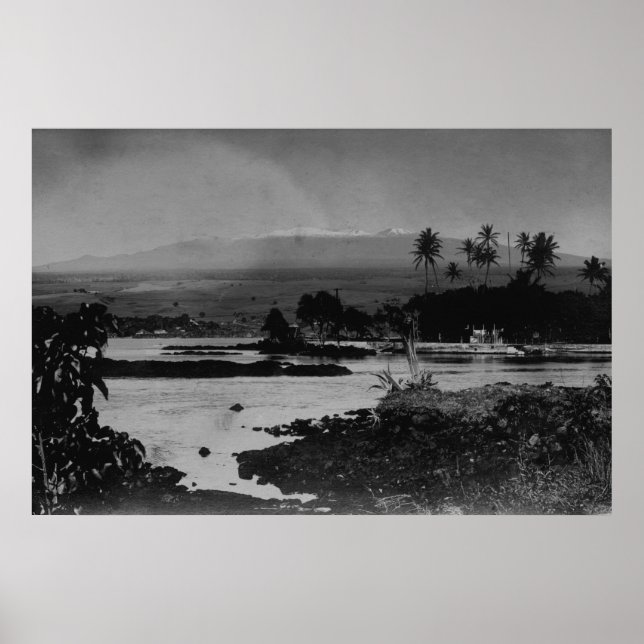 Hilo, Hawaii - View of the City Photograph Poster (Framsidan)