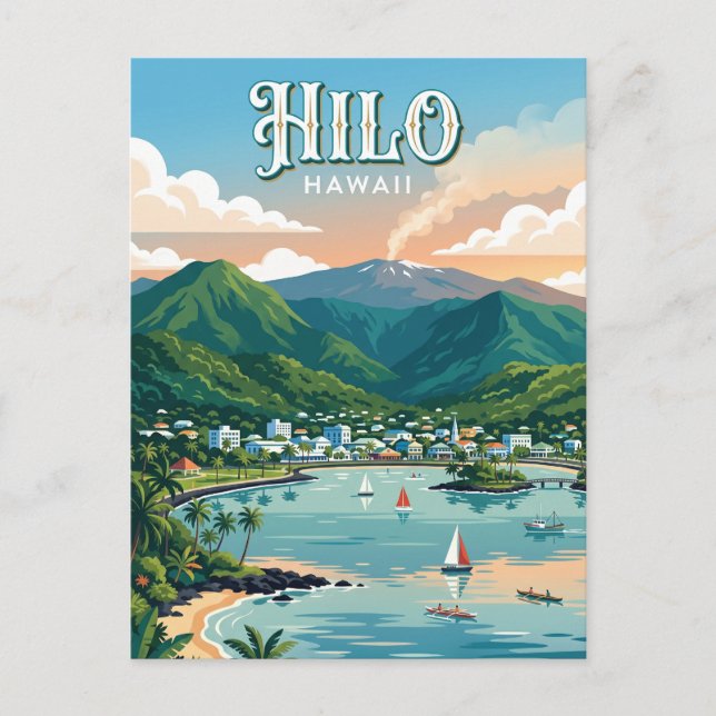 Hilo USA Vykort (Framsida)