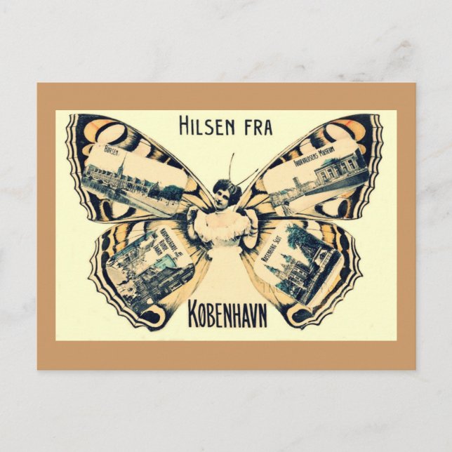 Hilsen Fra Kobenhavn - Hälsning från Köpenhamn Vykort (Framsida)