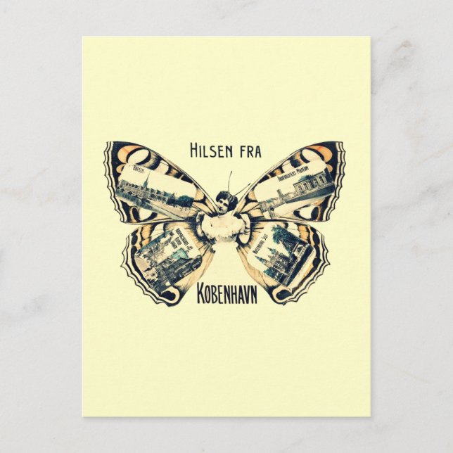Hilsen Fra Kobenhavn - Hälsning från Köpenhamn Vykort (Framsida)