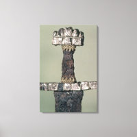 Hilt of a Viking-svärd som hittats i Hedeby, Danma