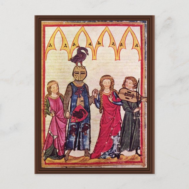 Hiltbolt av Swanegoen två Dam till doansen av M Vykort (Framsida)