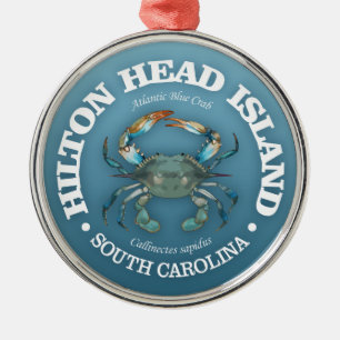 Hilton Head (blåkrabba) Julgransprydnad Metall