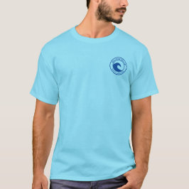 Hilton Head Blue Ocean Wave Circle Design T Shirt