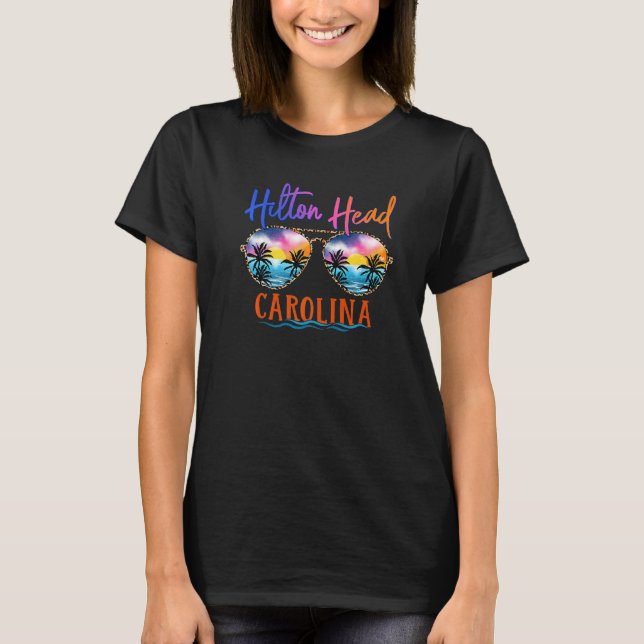 Hilton Head Carolina Sunglasses Family Matching Va T Shirt (Framsida)