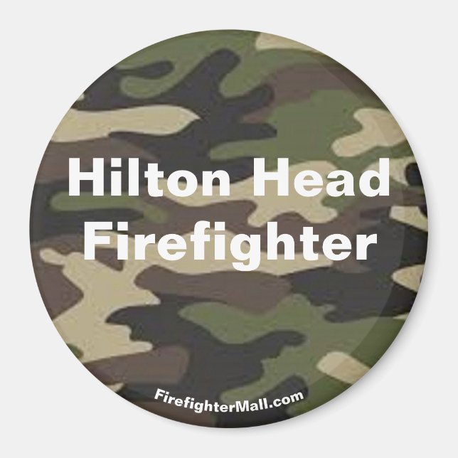 Hilton Head Firefighter Camo magnet (Framsidan)