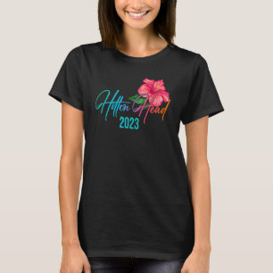 Hilton Head från Tropical Carolina Beach Luau Pa T Shirt