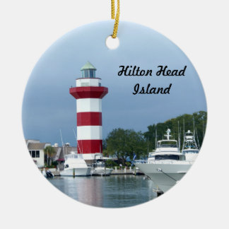 Hilton Head fyr Julgransprydnad Keramik