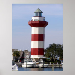 Hilton Head fyr Poster