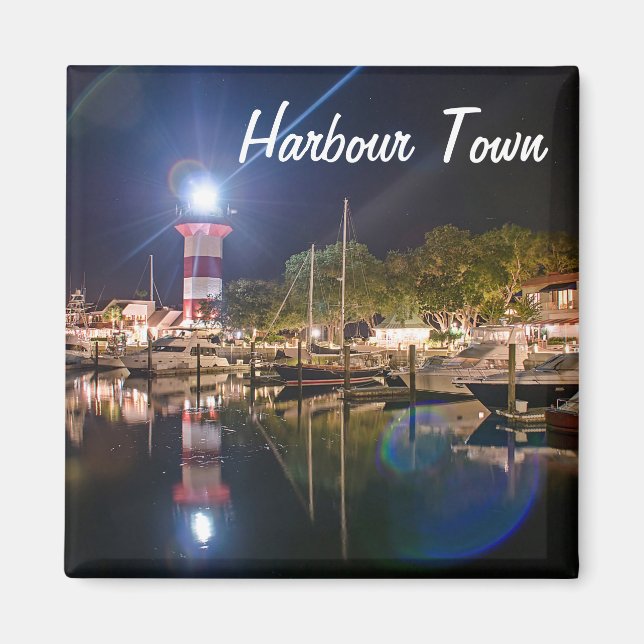 Hilton Head Harbour Town Lighthouse Magnet (Framsidan)