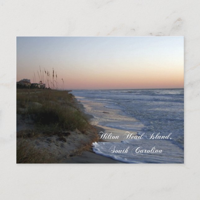 Hilton Head Island Beach Postcard Vykort (Framsida)