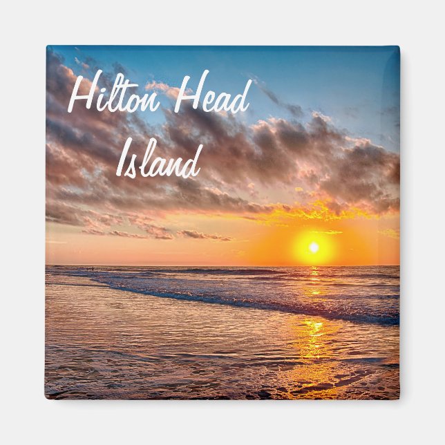 Hilton Head Island Beach Sunrise Magnet (Framsidan)