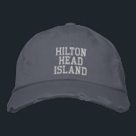HILTON HEAD ISLAND Blue Vintage Stil Distress Broderad Keps<br><div class="desc">HILTON HEAD ISLAND White Embroiderad på Blue vintage stil, nödlidande bomullshatt. Gör en underbar gåva till vem som helst som kärlek Hilton Head SC! Om du vill ha din egen text väljer du bara knappen Anpassa den här mallen för att ange anpassningsbar. Med kommandot Redigera design i verktyg väljer du...</div>