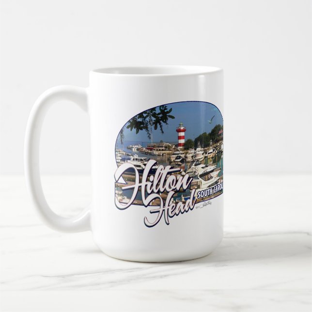 Hilton Head Island Harbortown Lighthouse Kaffemugg (Vänster)