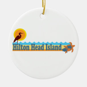 Hilton Head Island. Julgransprydnad Keramik